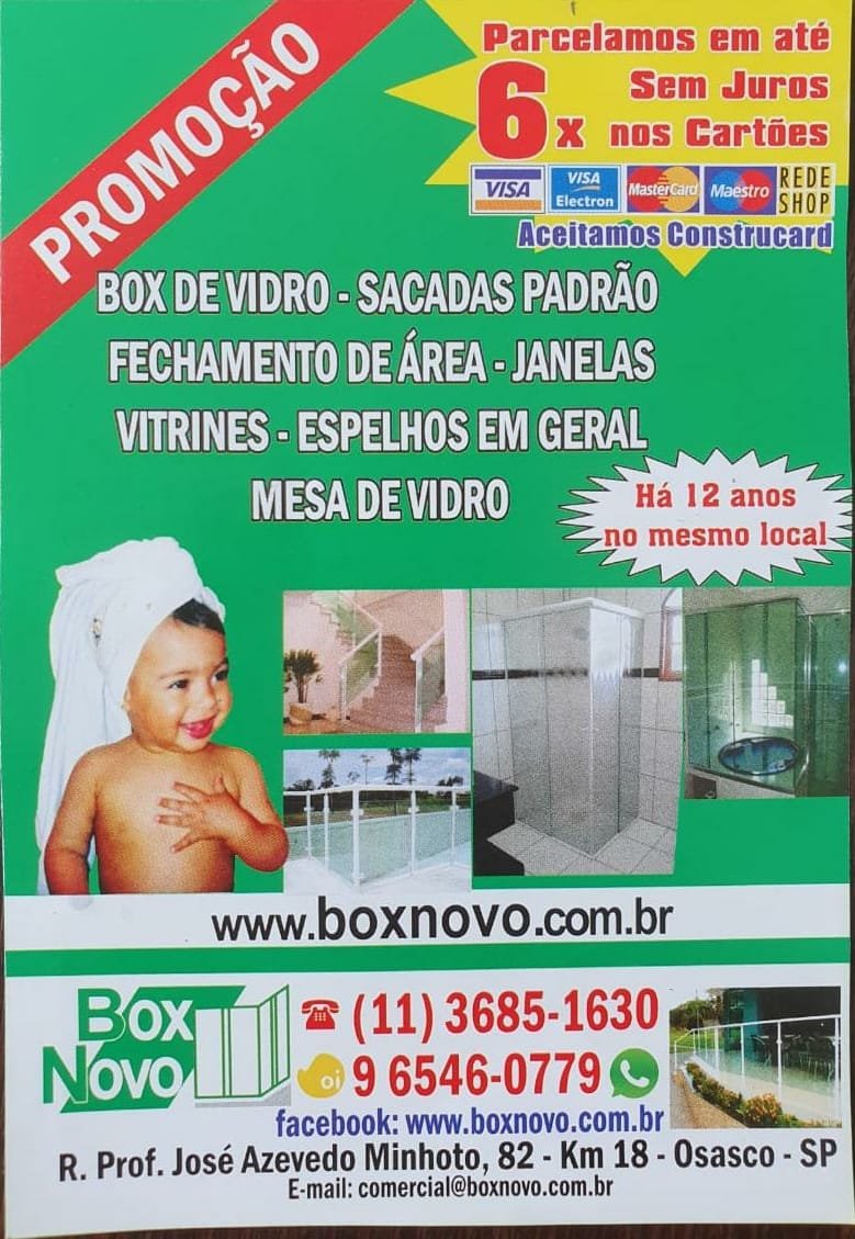 Vidraçaria Em Osasco - Vidraçaria Box Novo