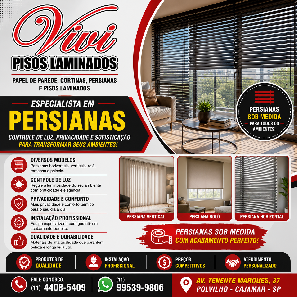 Vivi Pisos Laminados em Cajamar