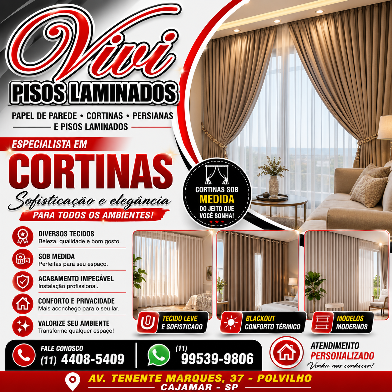 Vivi Pisos Laminados em Cajamar
