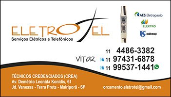 Eletrotel Serviços Elétricos E Telefônicos - Em Mairiporã 