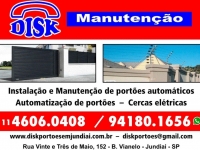 Fabricação e Manutenção De Portões em Jundiaí Disk Manutenção