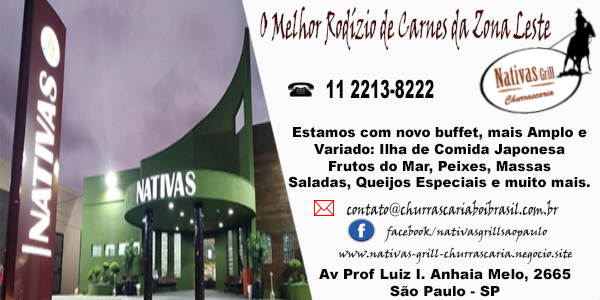 Nativas Grill Churrascaria na Zona Leste