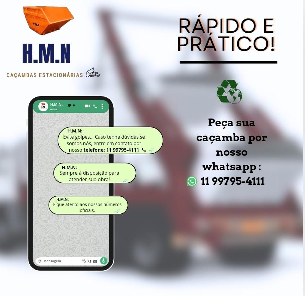 Caçambas de Entulho em Cotia HMN