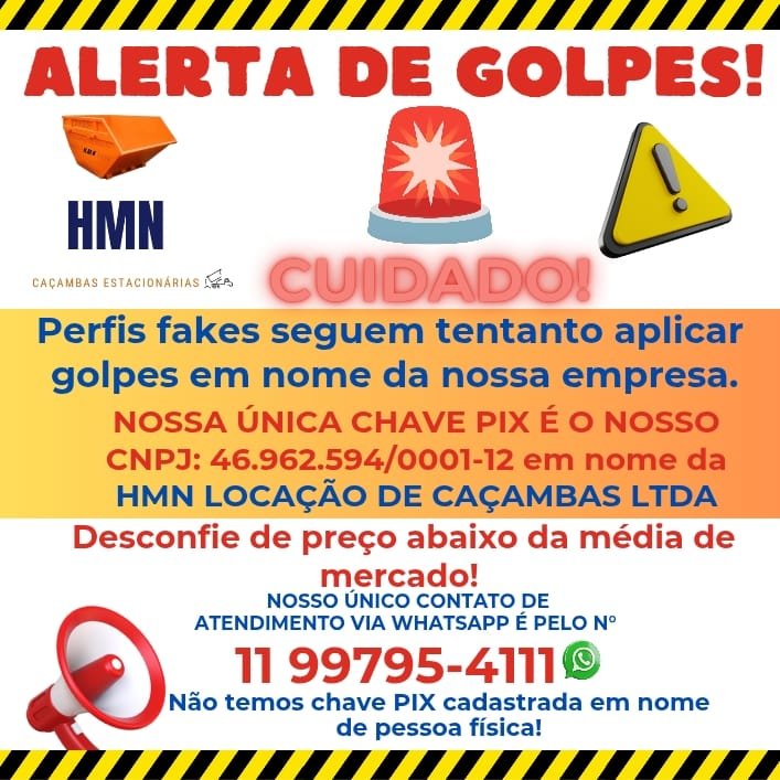Caçambas de Entulho em Cotia HMN