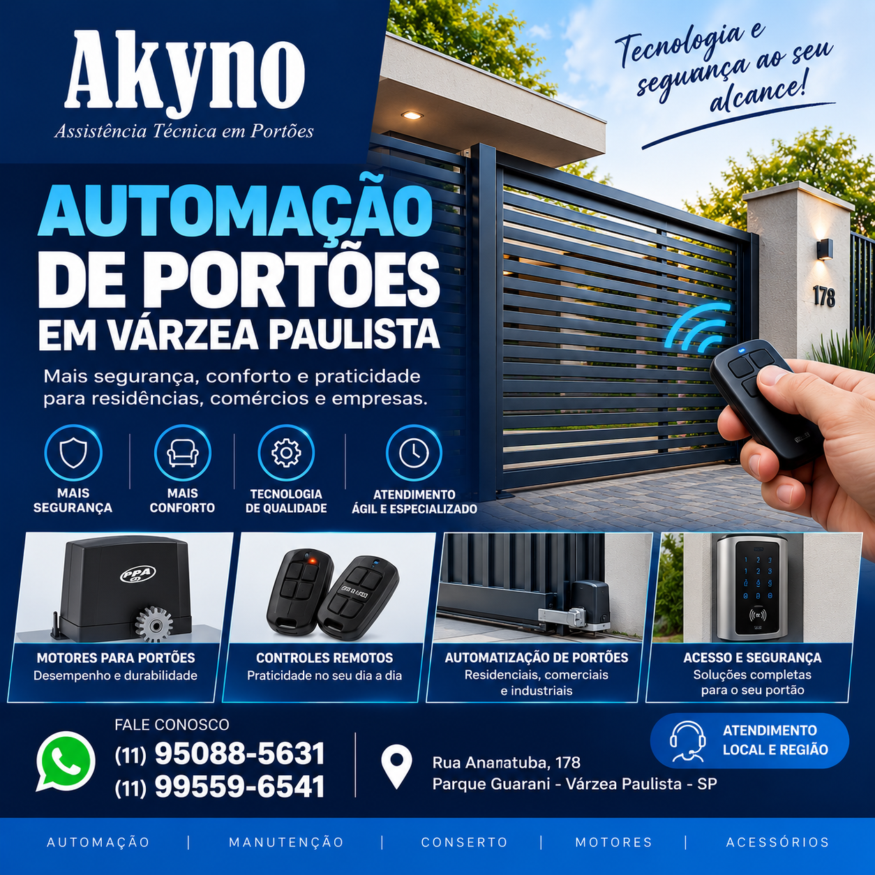 AKYNO PORTÕES- VÁRZEA PAULISTA