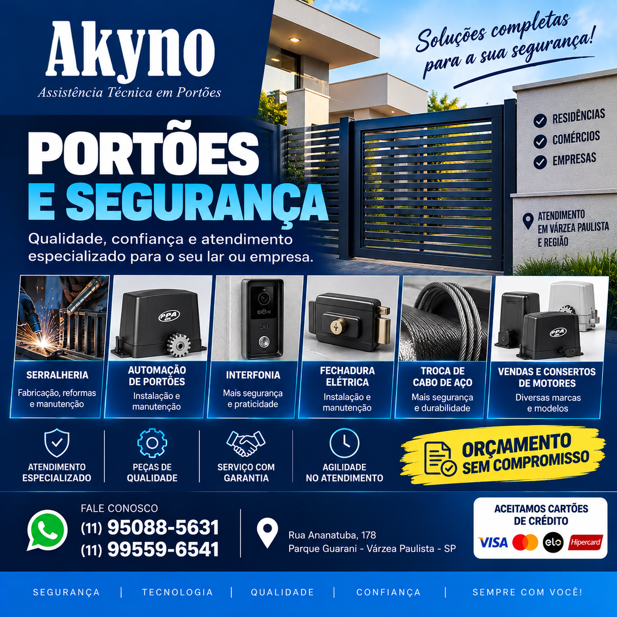 AKYNO PORTÕES- VÁRZEA PAULISTA