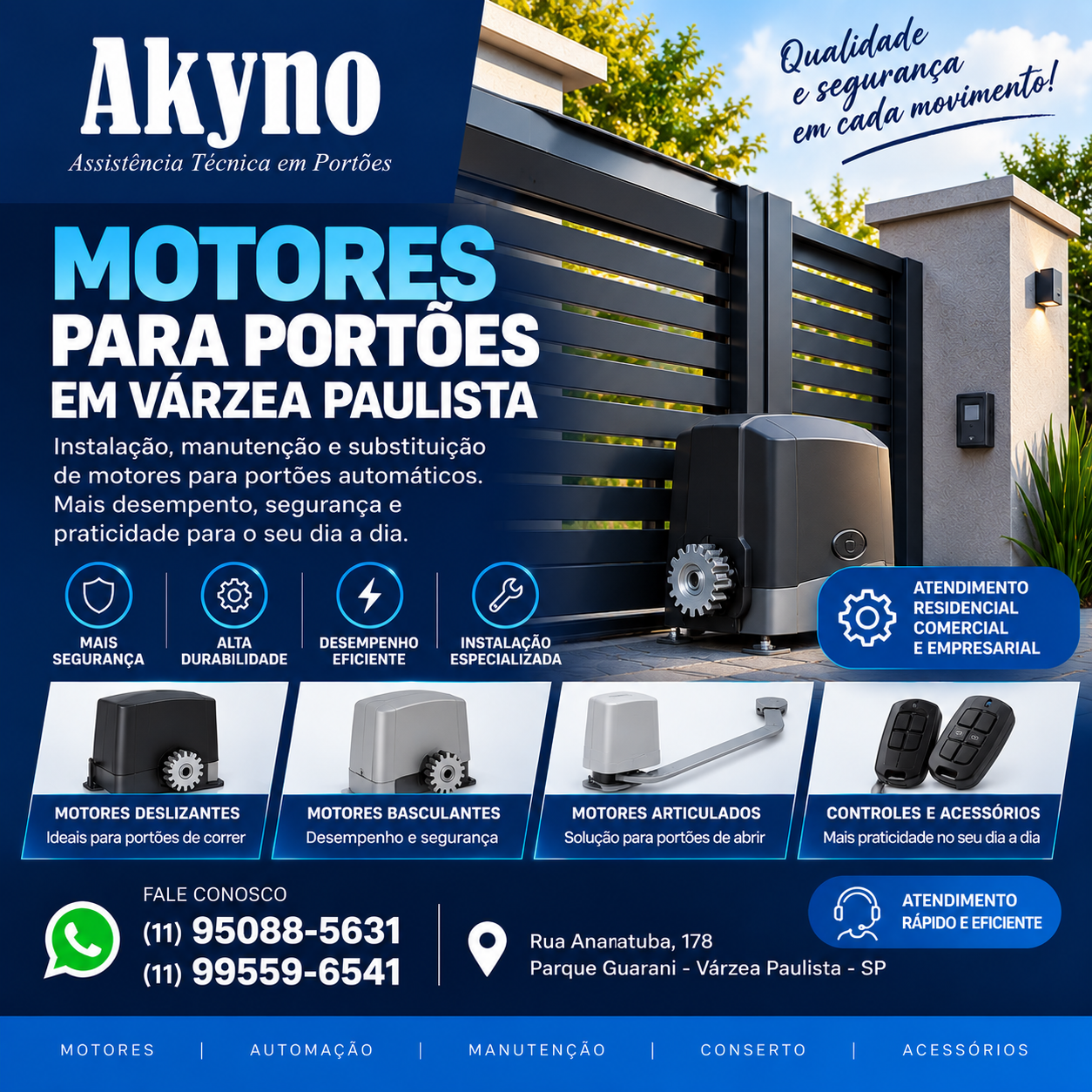 AKYNO PORTÕES- VÁRZEA PAULISTA
