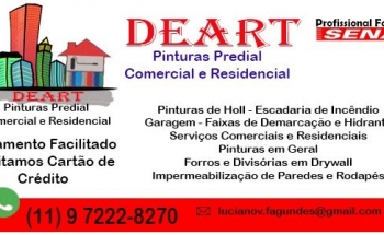 Deart Pinturas Predial Comercial e Residencial - Vila dos Palmares