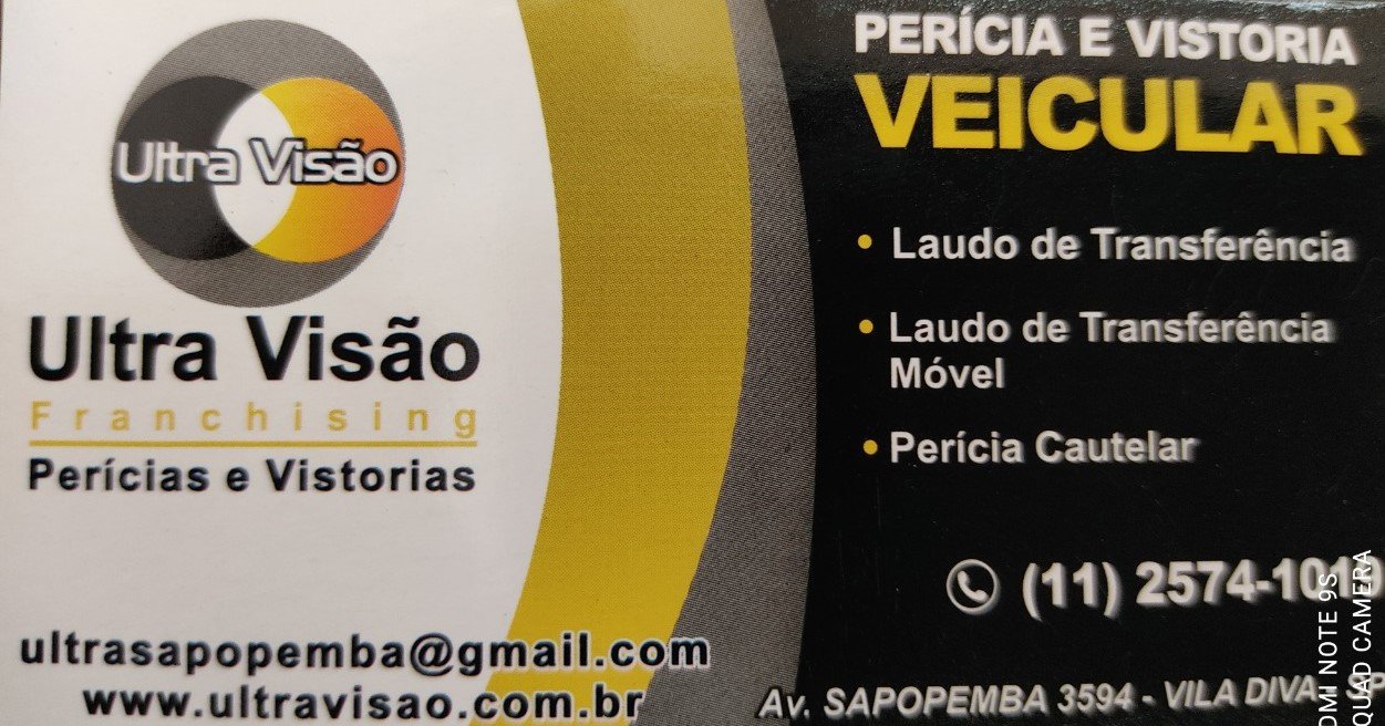 Pericias e Vistorias em Sapopemba  - Ultra Visão Franchising Pericia E Vistorias