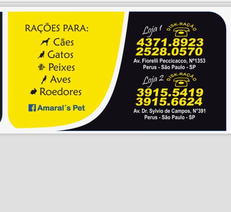 Pet Shop Em Perus - Amaral'S Pet Shop Loja 2