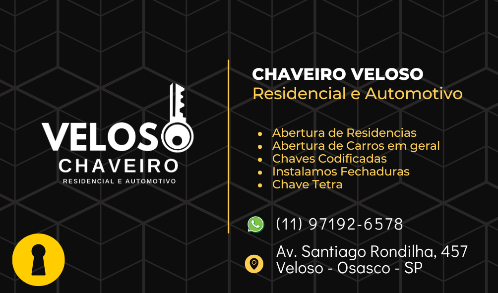Chaveiro Veloso em Osasco