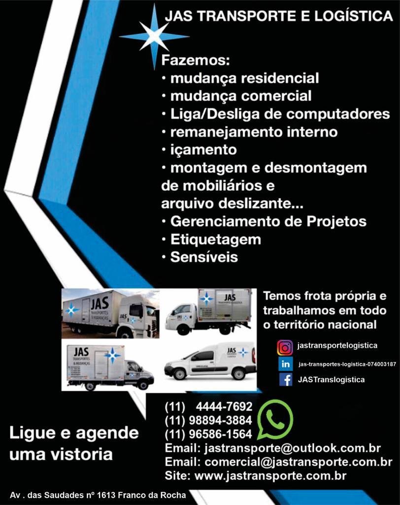 Transporte E Logística Em Franco Da Rocha - JAS Transporte E Logística