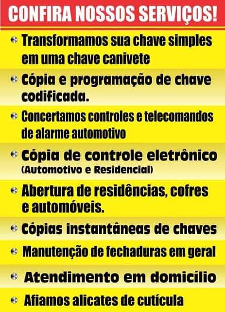 Chaveiro Torres na Zona Leste
