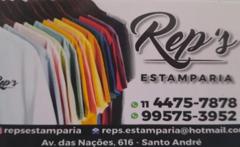 Estamparia e Comunicação Visual Em Santo André - Reps Estamparia E Comunicação Visual