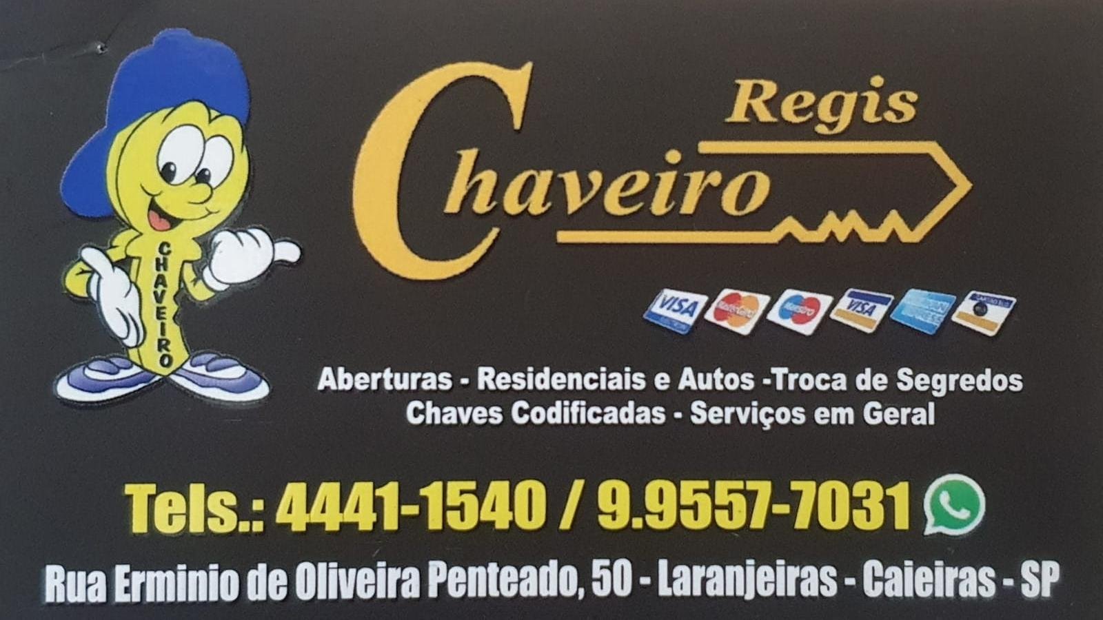 Regis Chaveiro em Caieiras