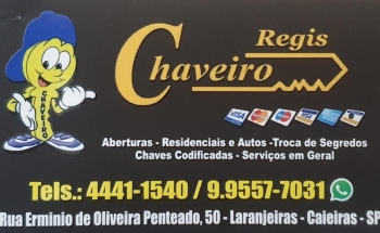 Regis Chaveiro em Caieiras