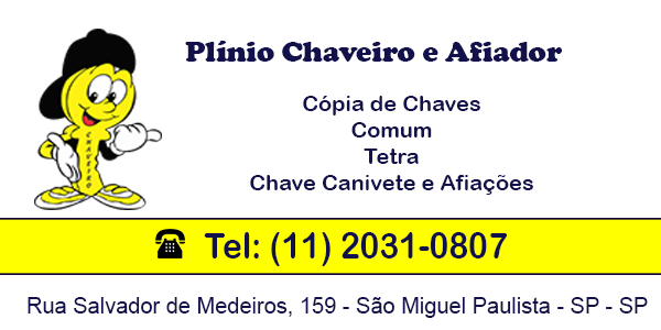 Chaveiro e Afiador na Zona Leste