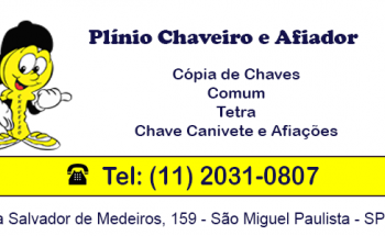 Chaveiro e Afiador na Zona Leste