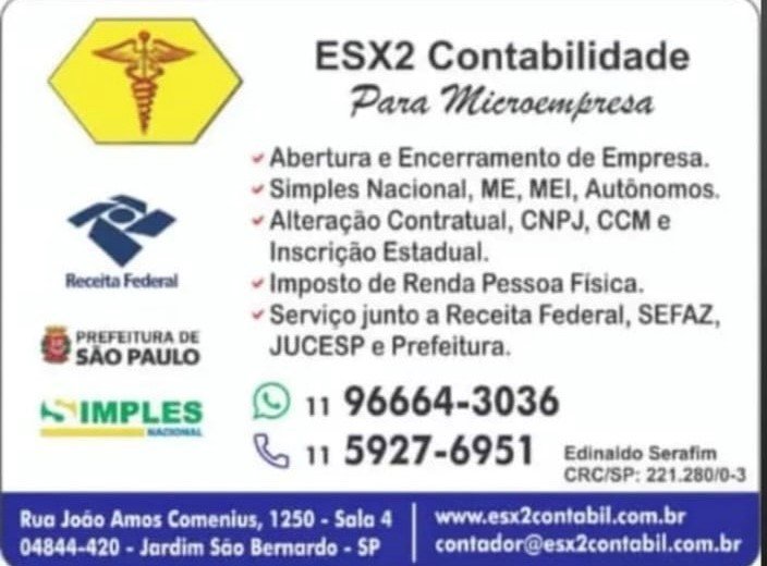 Contabilidade Na Zona Sul - ESX2 Contabilidade  Para Microempresas