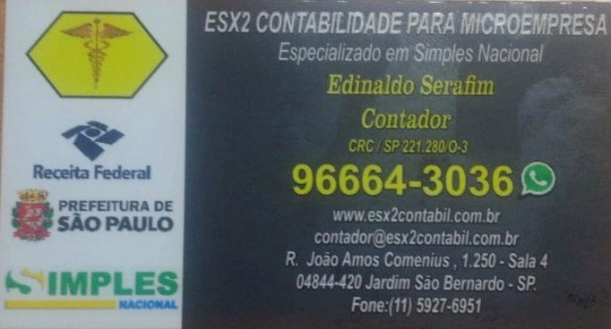 Contabilidade Na Zona Sul - ESX2 Contabilidade  Para Microempresas