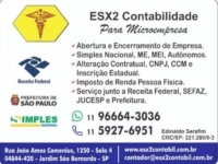 Contabilidade Na Zona Sul - ESX2 Contabilidade  Para Microempresas