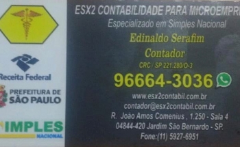 Contabilidade Na Zona Sul - ESX2 Contabilidade  Para Microempresas