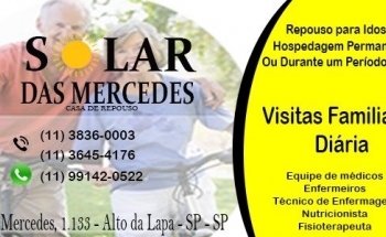 Solar das Mercedes Casa de Repouso na Lapa