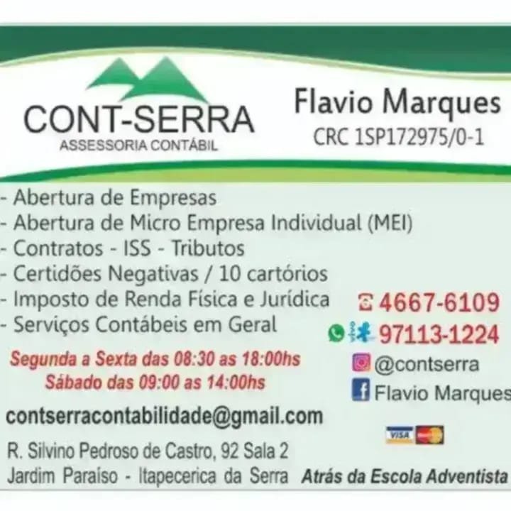 Contabilidade em Itapecerica Da Serra - Cont-Serra Assessoria Contábil