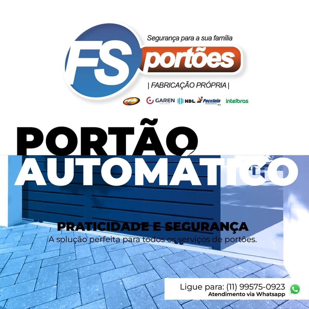 FS Portões Automáticos em Jd. Dom José