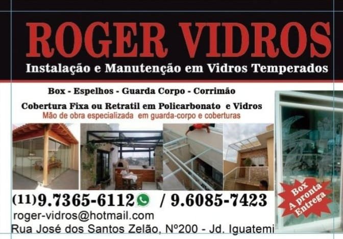 Roger Vidros em Bragança Paulista 