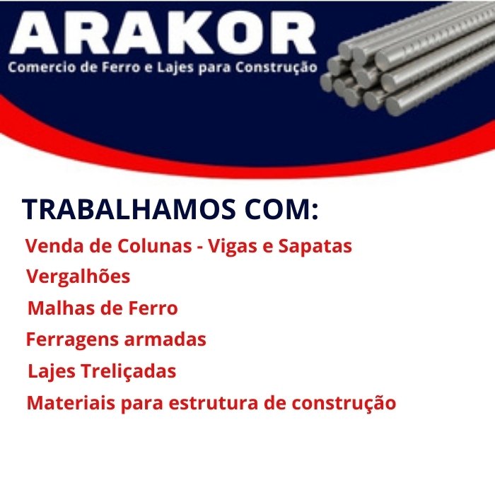Arakor Comercio de Ferro e Laje em Osasco
