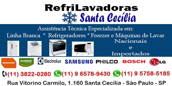Assistência Técnica - Refrilavadoras Santa Cecilia