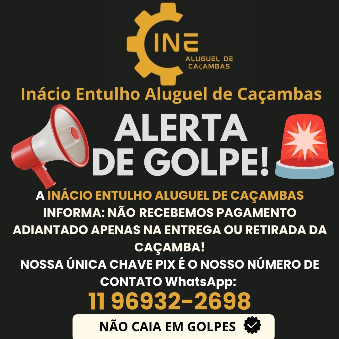 Inácio Entulho, Aluguel de Caçambas em Carapicuíba