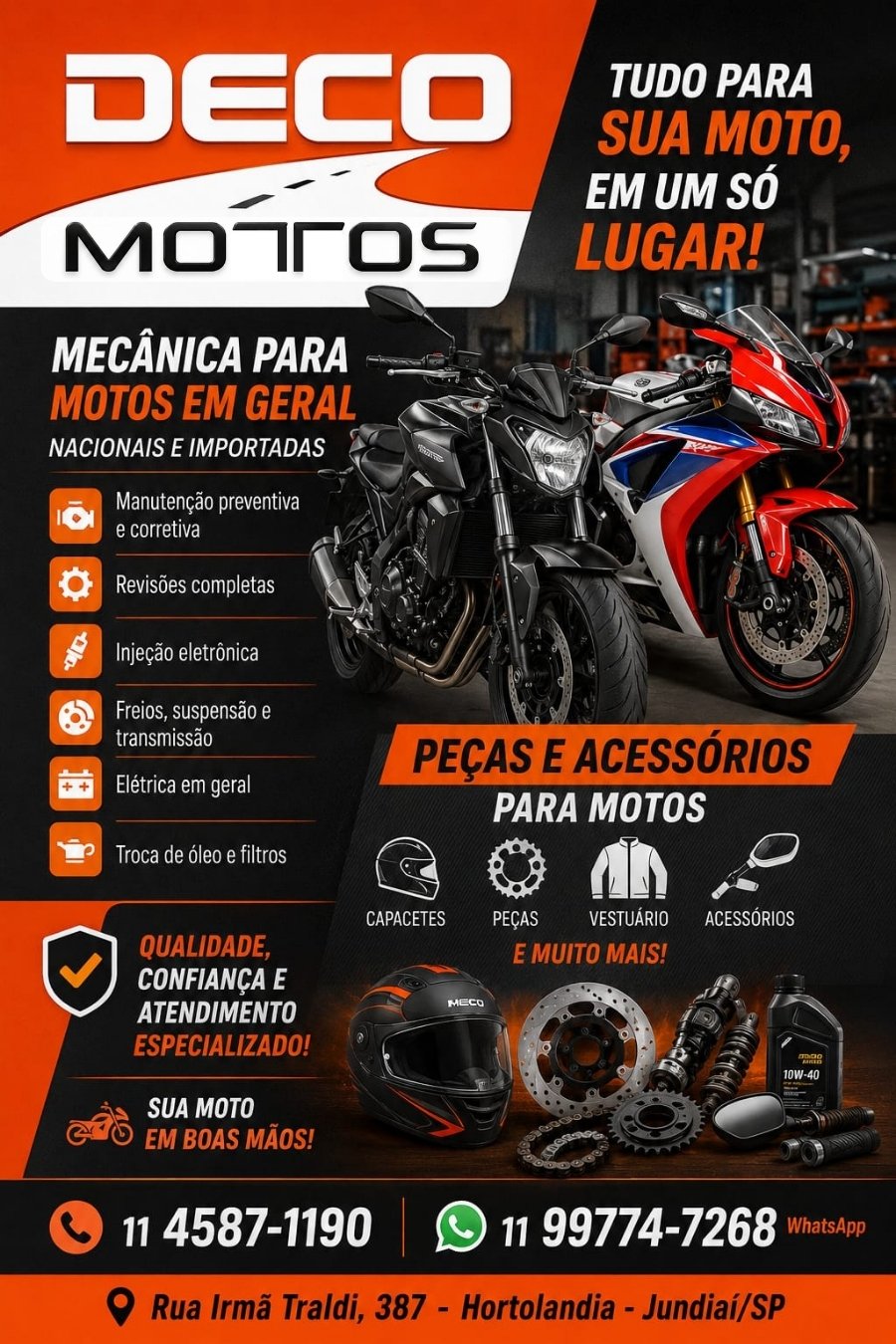 Oficina de Motos em Jundiaí Deco Motos