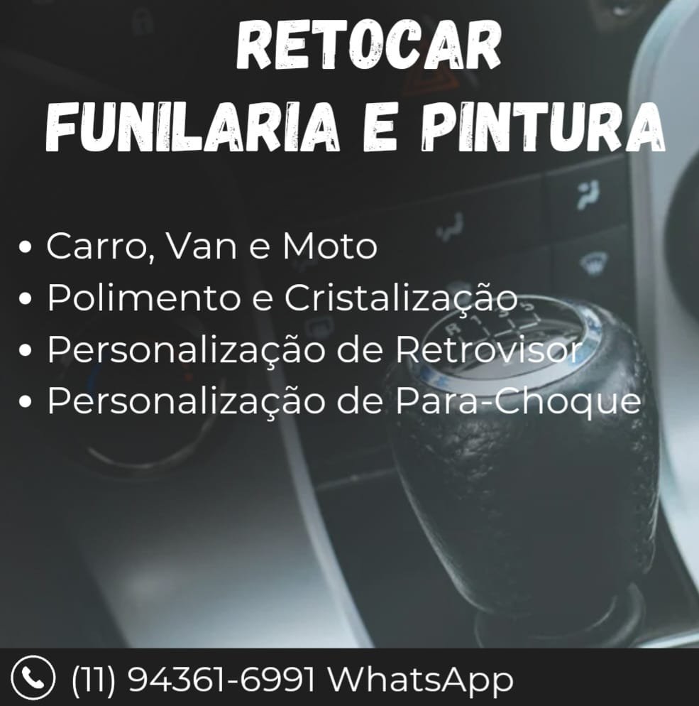 Retocar Funilaria e Pintura em Jd. Britânia