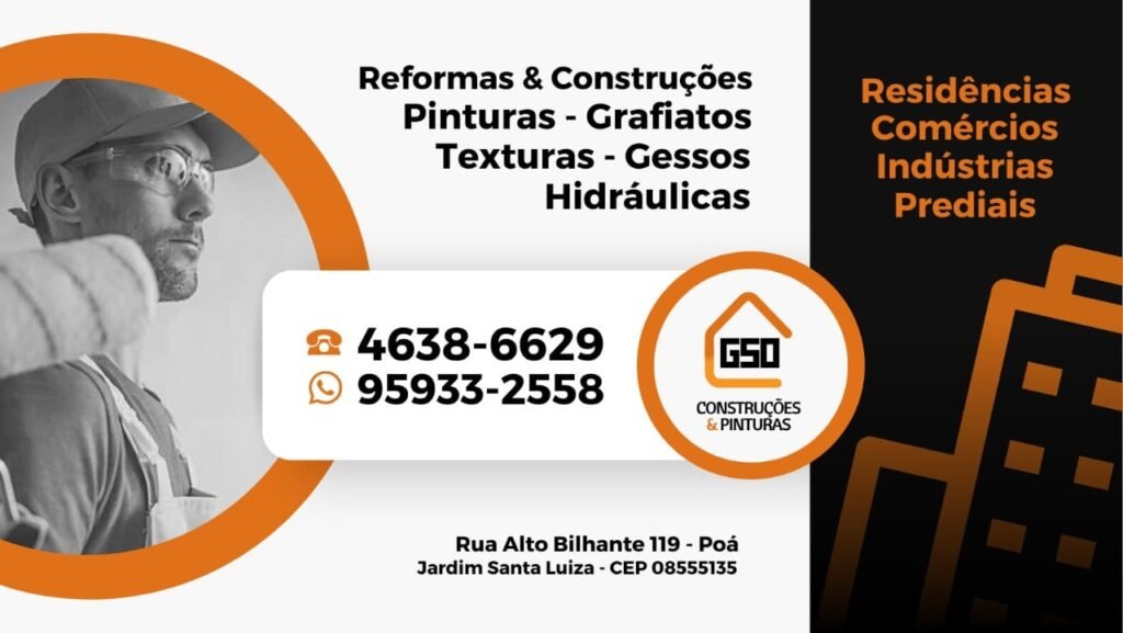 Serviços de Pinturas e Restauração de Fachadas em Poá GSO Serviços de Pinturas e Restauração de Fachadas 