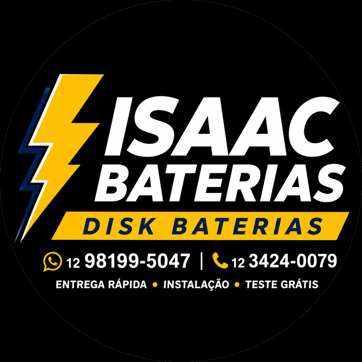 Isaac Baterias - Disk Baterias em Taubaté