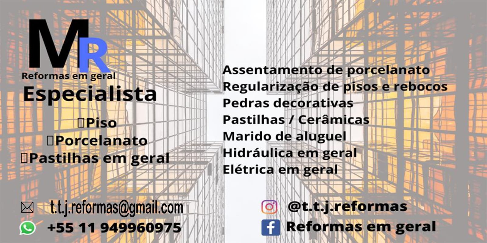 MR Reformas em Geral na Zona Norte