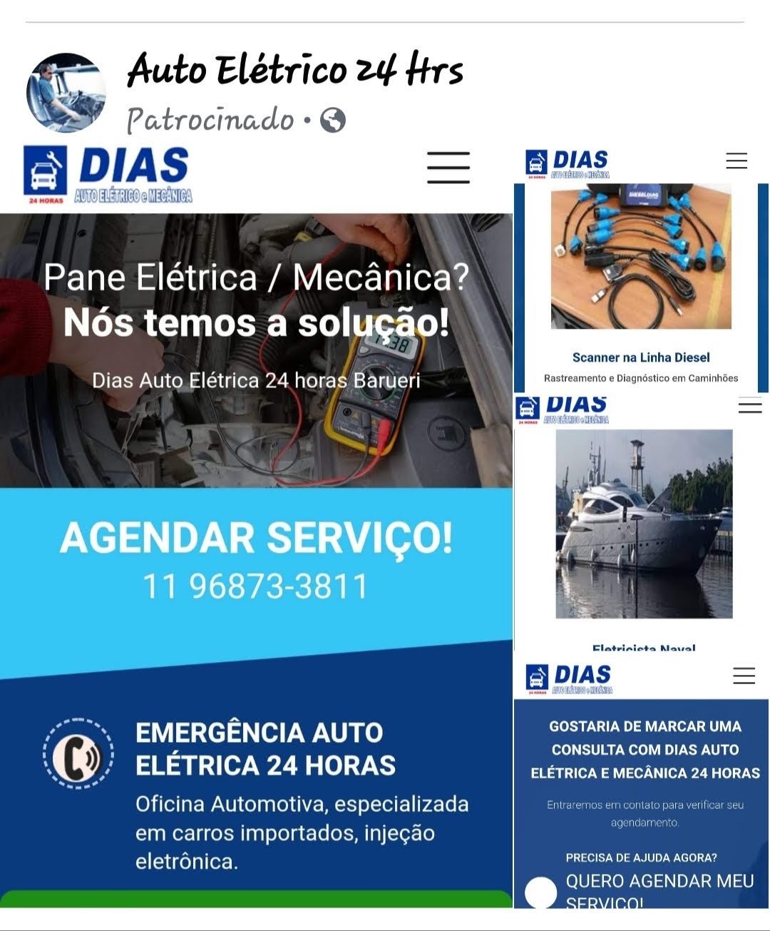 Auto Dias Auto Elétrico e Mecânica 24 Horas em Carapicuíba SP 