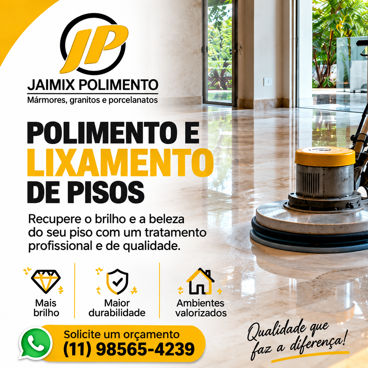 Jaimix Polimento de Mármores, Granitos e Porcelanatos na Zona leste