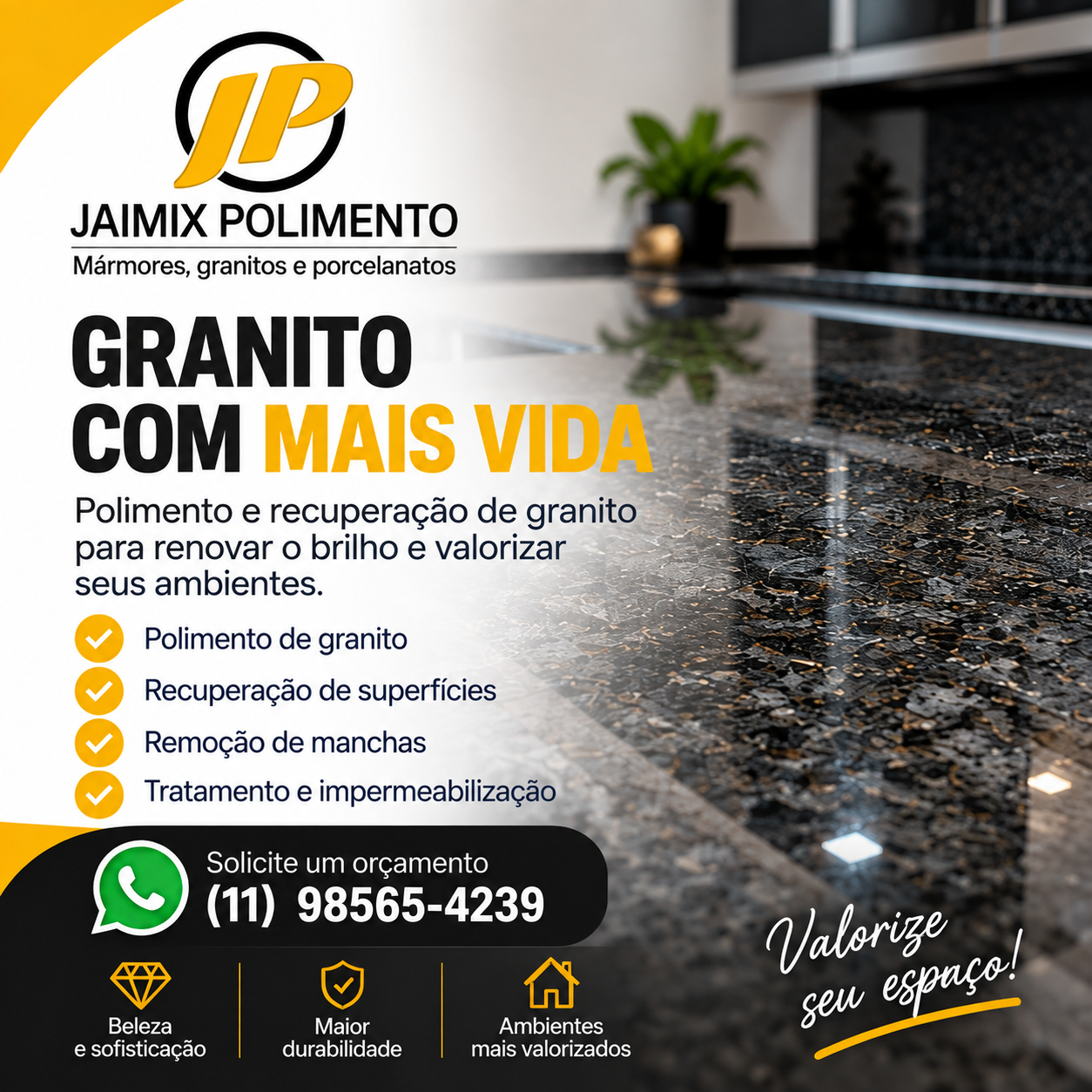 Jaimix Polimento de Mármores, Granitos e Porcelanatos na Zona leste
