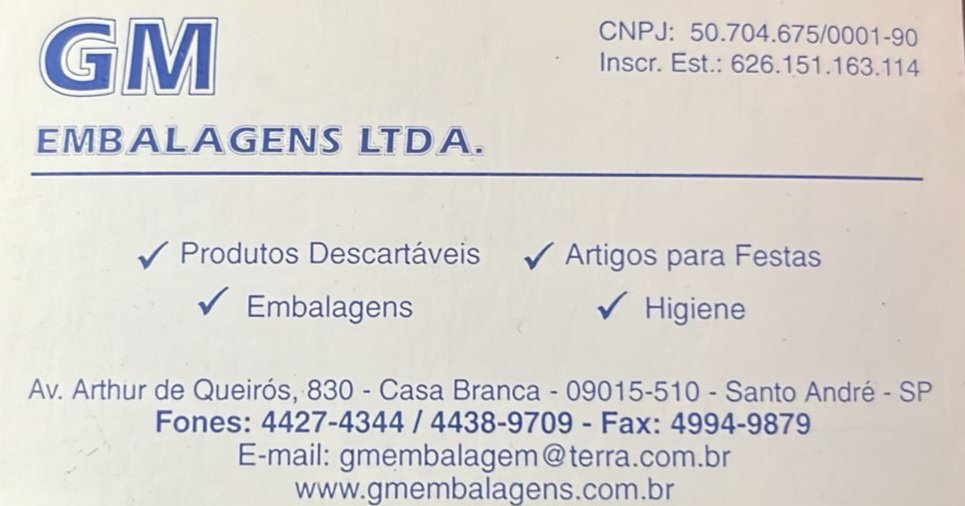 G M Embalagens em Santo André 
