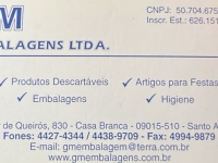 G M Embalagens em Santo André 