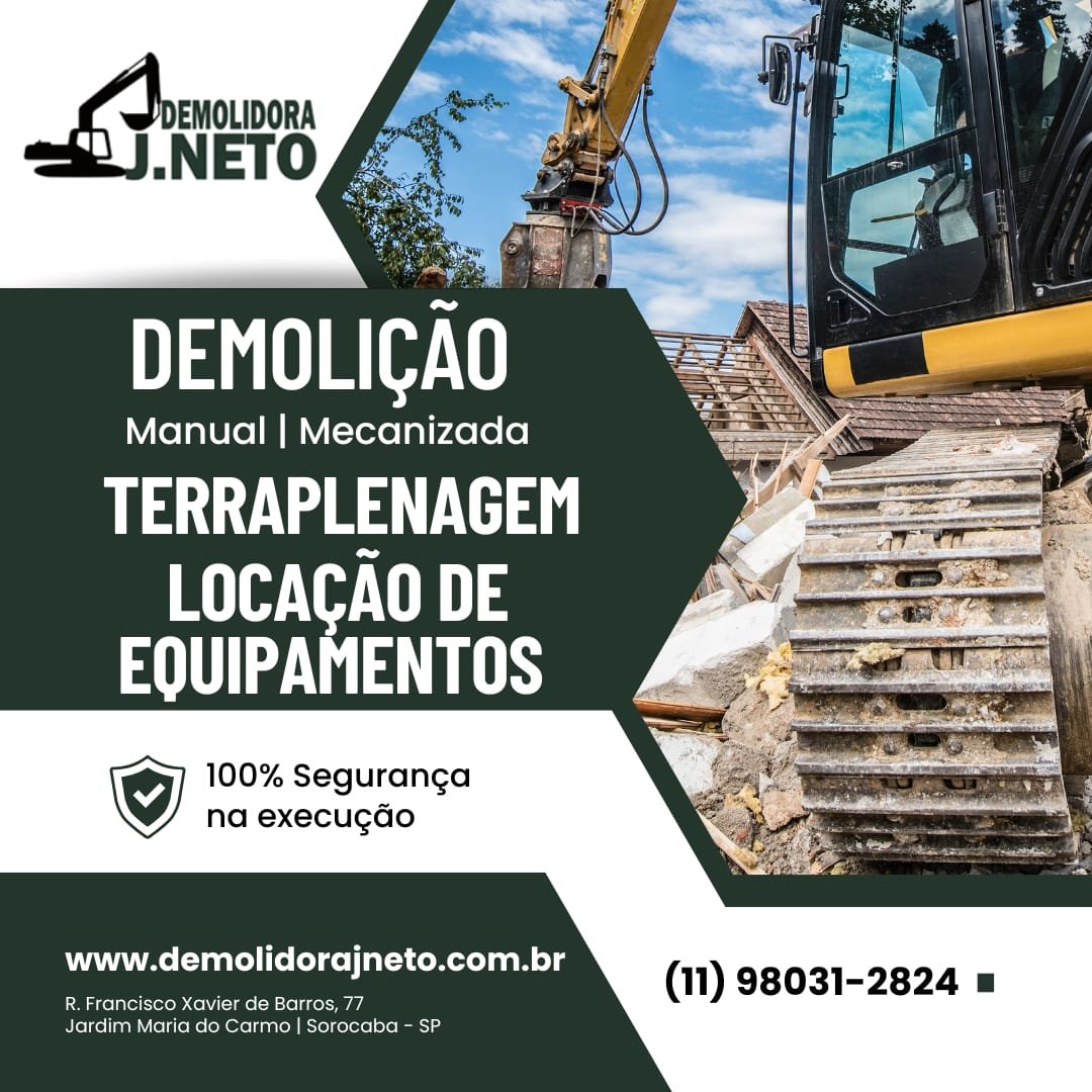 Demolidora JNeto em Sorocaba