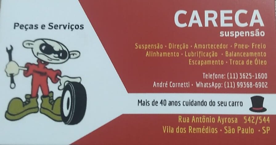 Careca Suspensão na Vila dos Remédios 