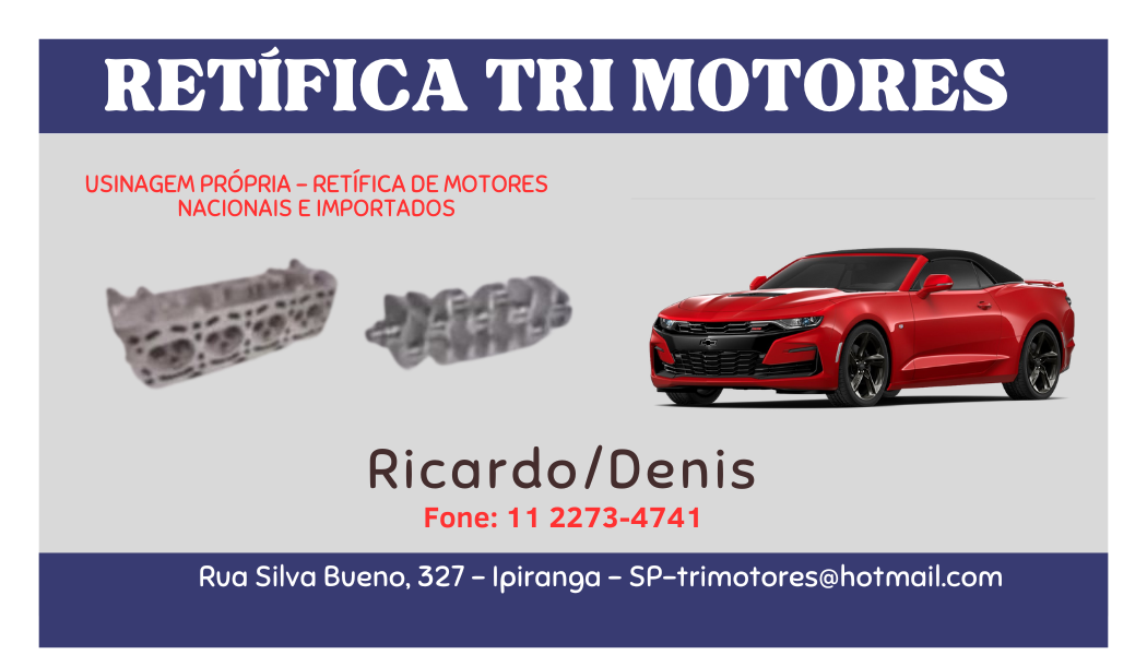 Retifica Tri Motores no Ipiranga 