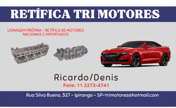 Retifica Tri Motores no Ipiranga 