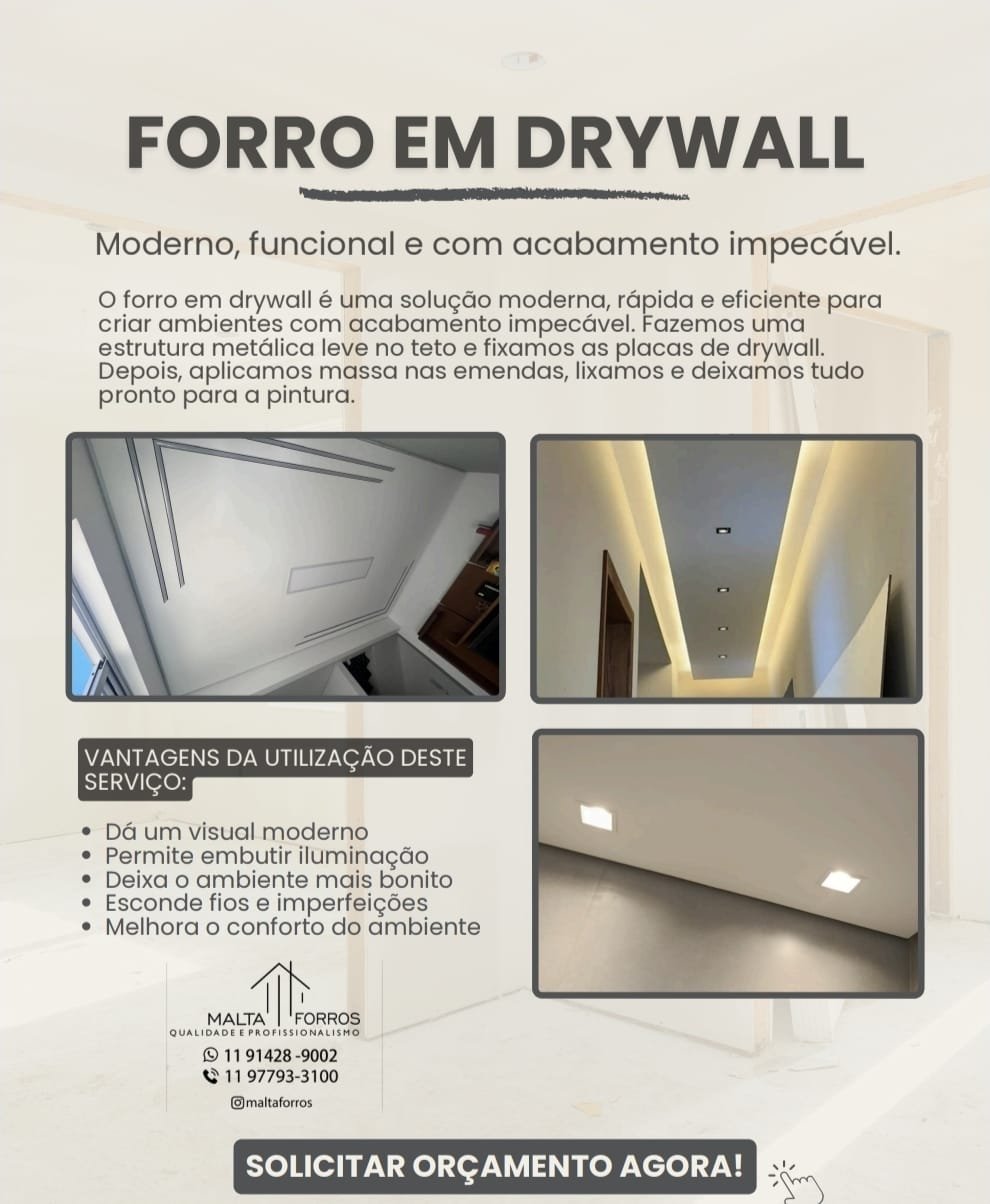 Malta Forros e Divisórias em Jundiaí