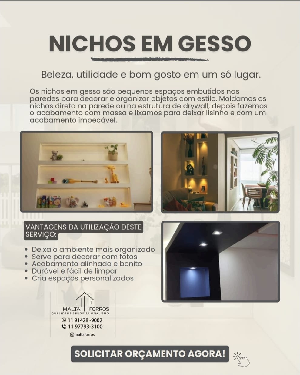 Malta Forros e Divisórias em Jundiaí