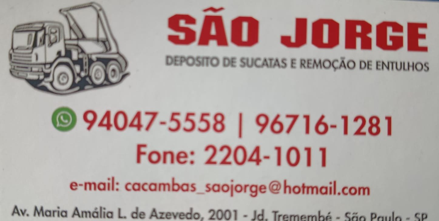 São Jorge Locação de Caçambas na Zona Norte 